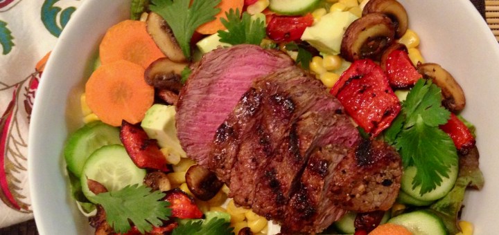 southwestern steak salad